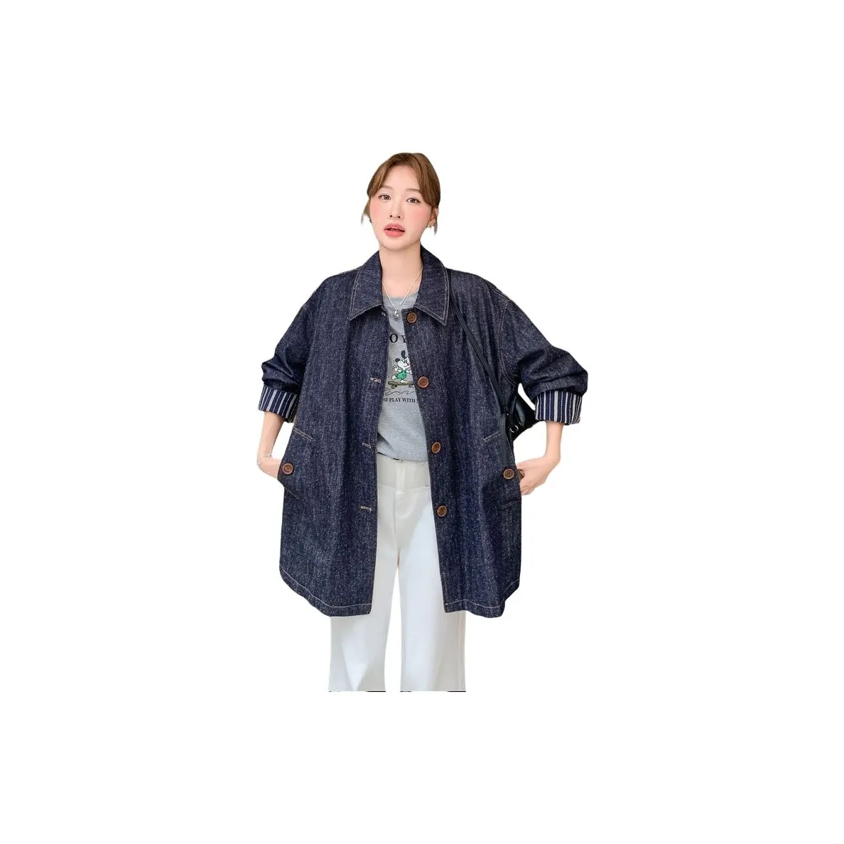 MEXICAN Джинсовый синий Женские Джинсовые куртки