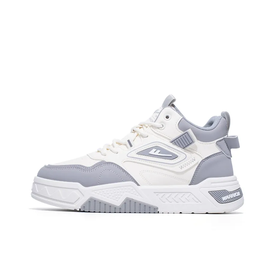 Warrior Скейтборд Кроссовки Мид-топ Бежевый Светло-Серый Мужской