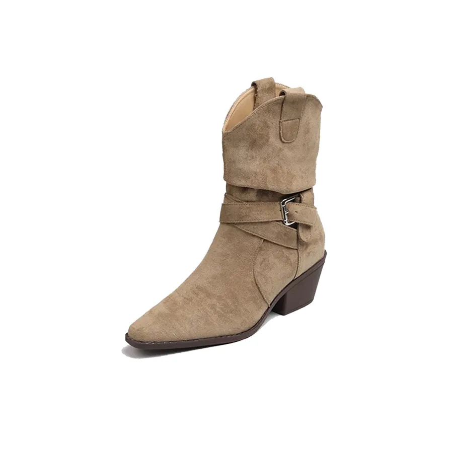 OLDDESIRE Martin Boots Khaki Women's