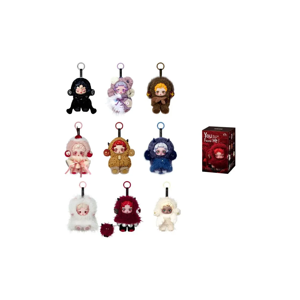 POP MART Skullpanda Insomnia Theater Collection Плюшевая кукла украшение слепые коробки одна коробка целая коробка 9 шт