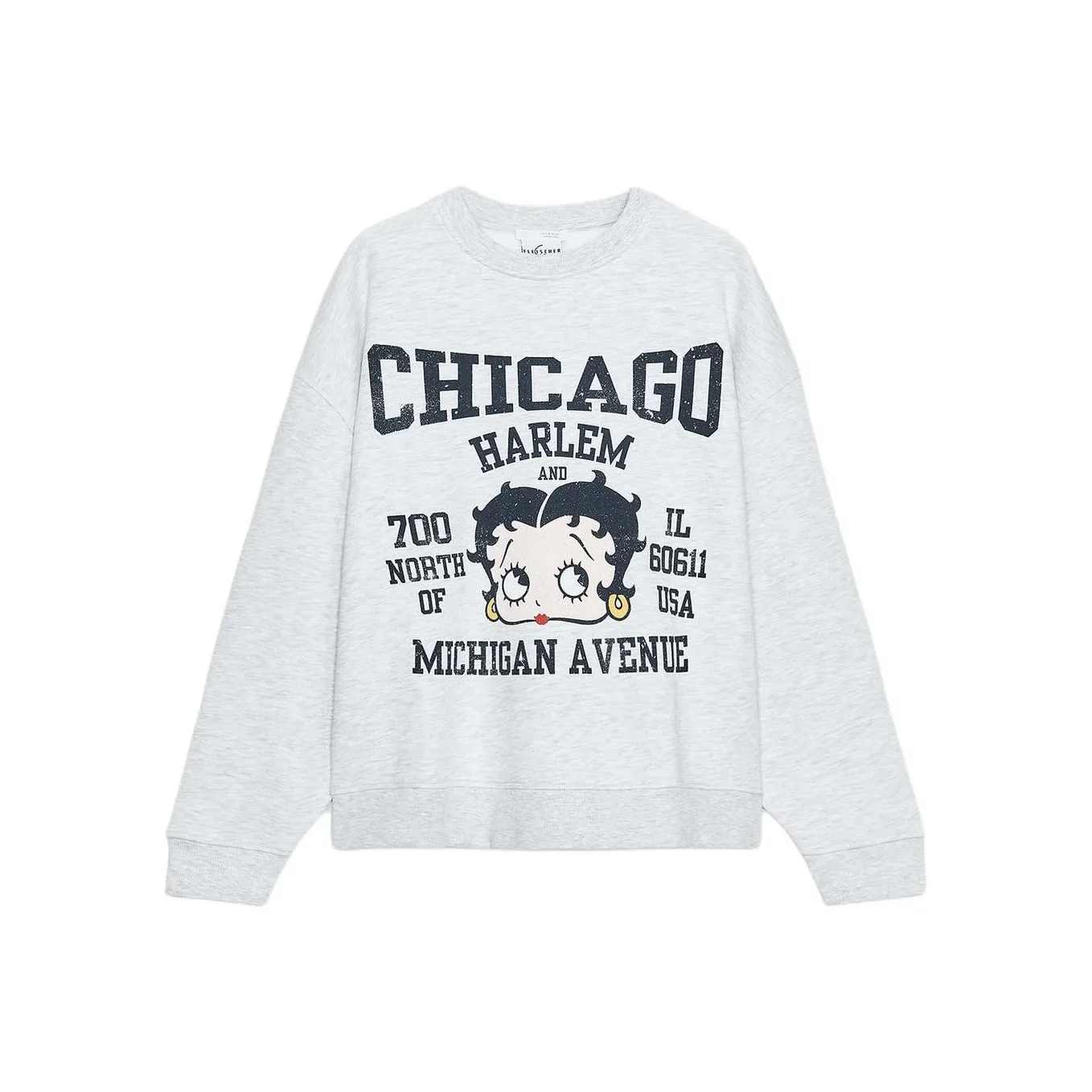 ZARA Зебра с принтом Серый Женский Свитшот