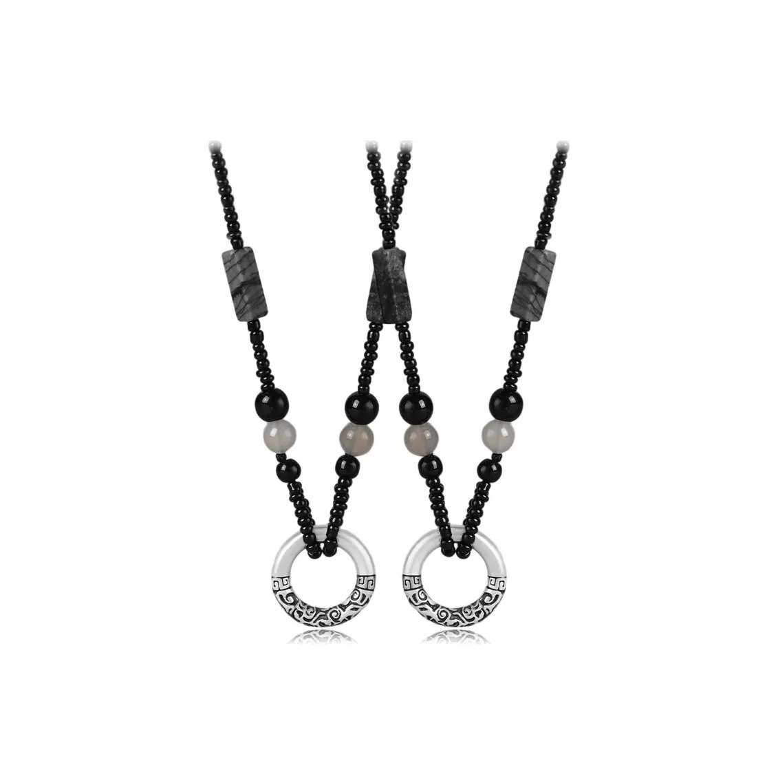 GIFU Ожерелье с камнем "Тигровый глаз" Унисекс