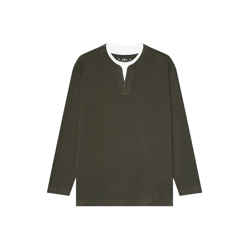 J.D.V Темно-зеленая унисекс футболка