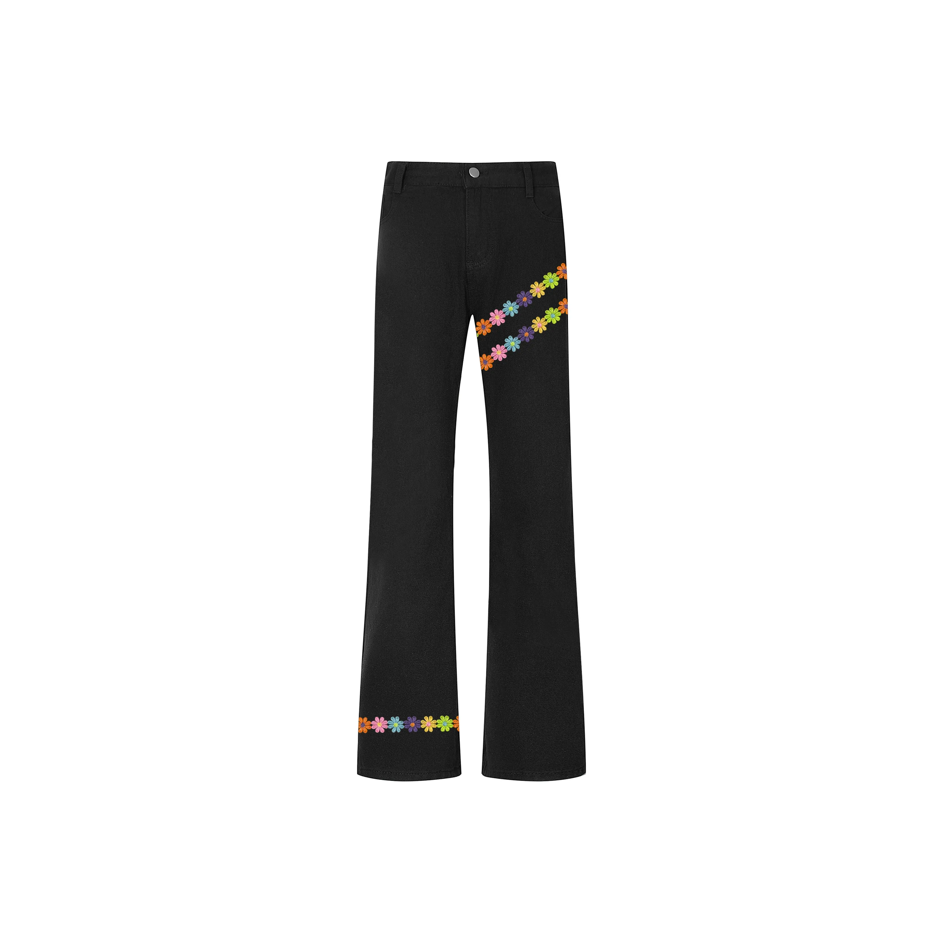 NEAR HERE Черный Унисекс Джинсы