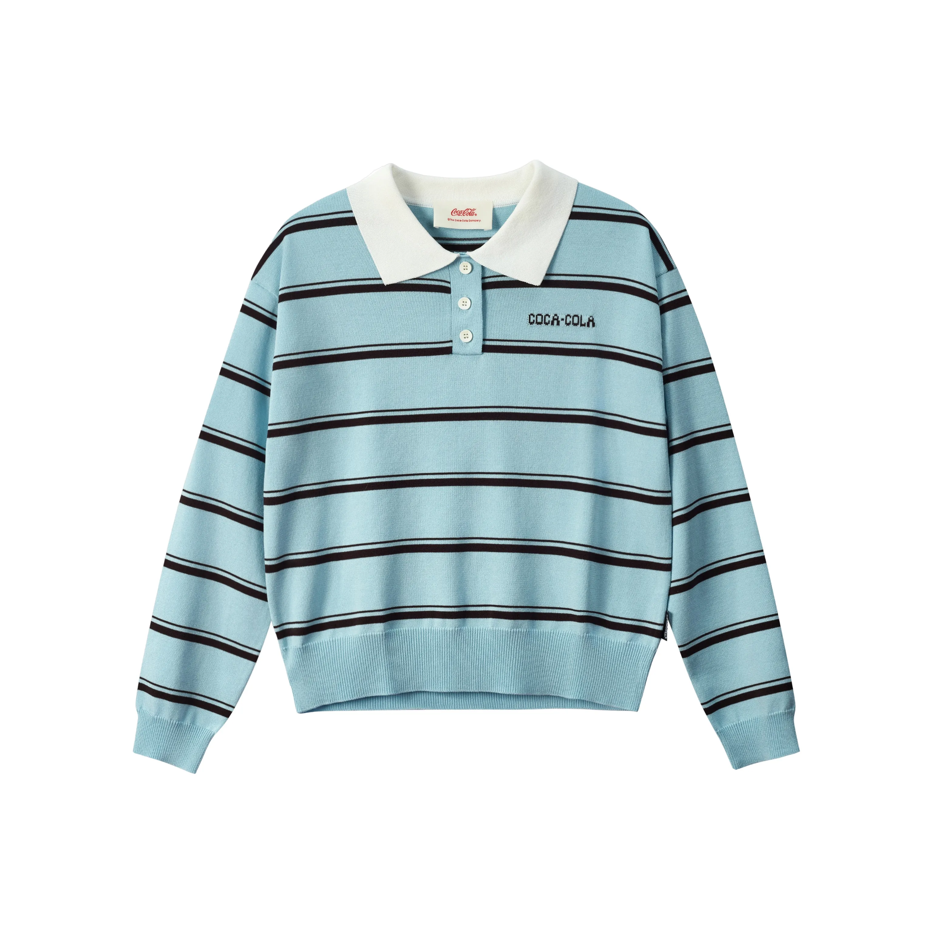 COCA COLA Жемчужно-голубая Женская Поло