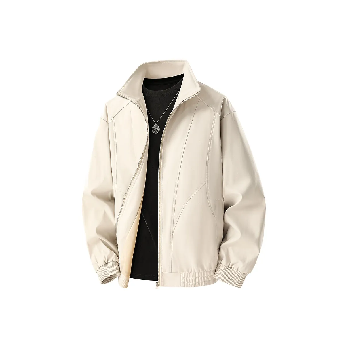 PGNC Повседневный Пальто Байкер Пилотный Минималистский стиль Стильный Премиум Универсальный Мужской Модный Топ Унисекс