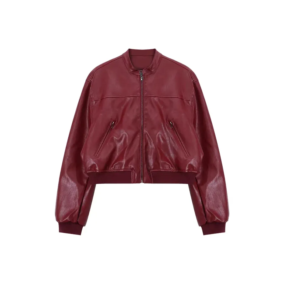 GORGEOUSIDEA Кожа Куртка Женская