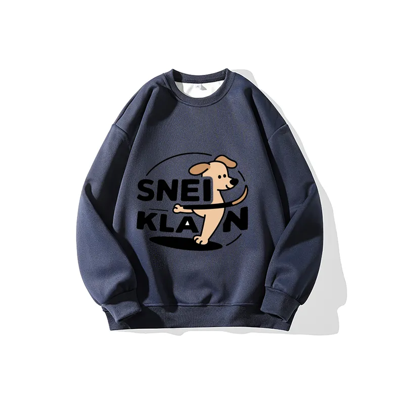 SNEIKLAU Темно-синий синий унисекс свитшоты