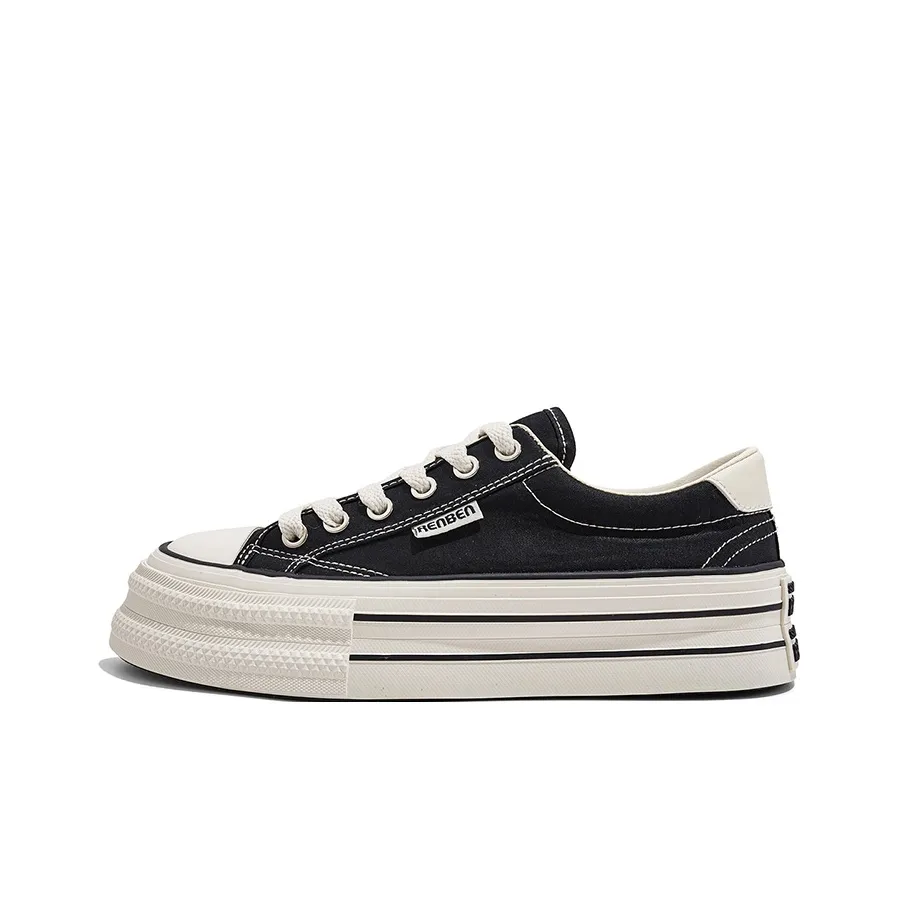 RENBEN Износостойкий Легкий Дышащий и Противоскользящий. Низкий Топ Кеды Женские