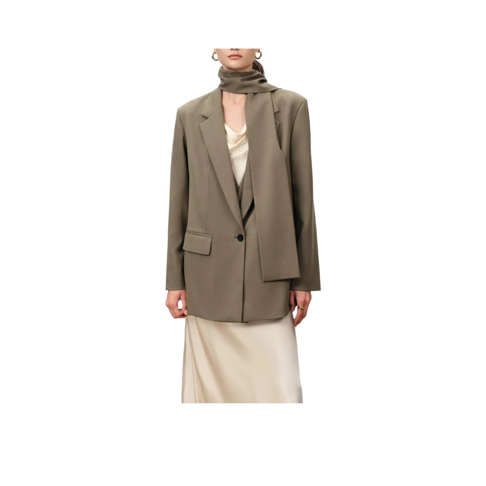 FABRIQUE Шалфейный Зеленый Женские Деловые Костюмы