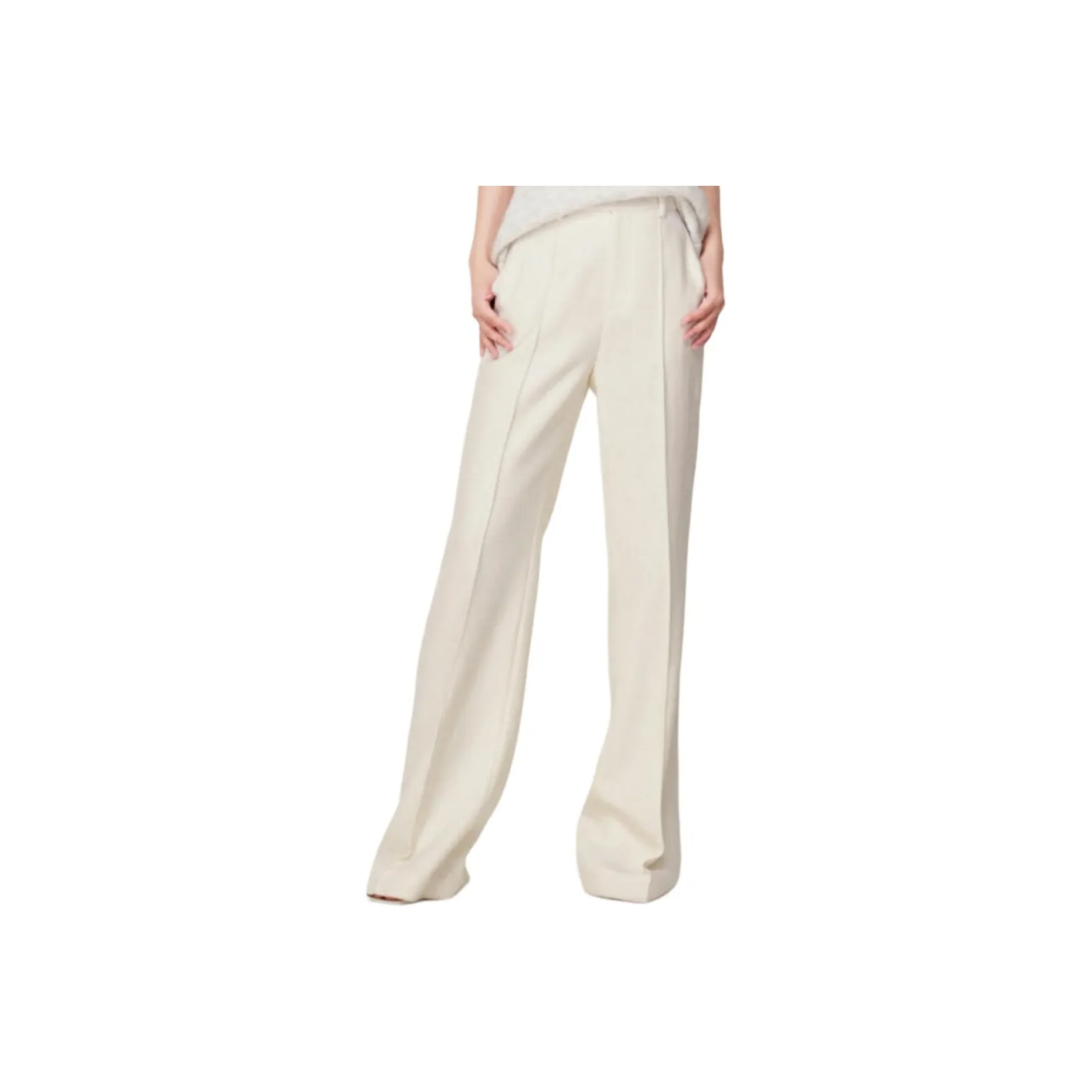 FABRIQUE Молоко Белый Женские Повседневные Штаны