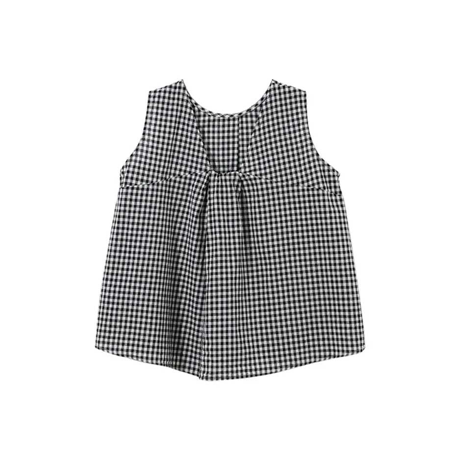 ZIMO Черная клетка Женские рубашки