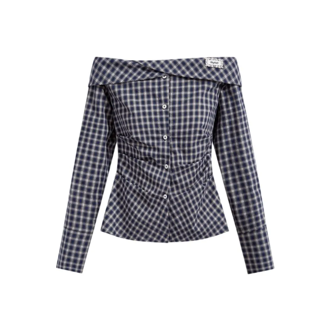 EMDPN Осенний Премиум Фитинг Элегантность С утяжкой на талии Топ Женский