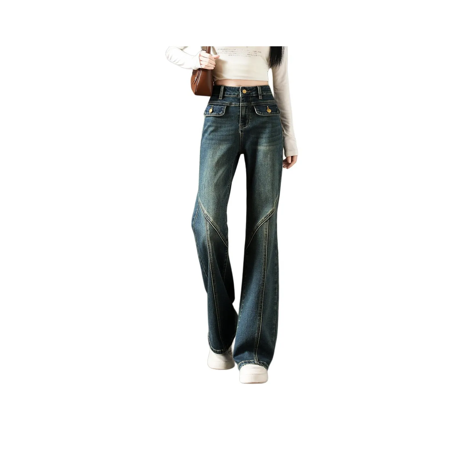 Tonlion Blue Women's Jeans Тонлион Синий Женские Джинсы