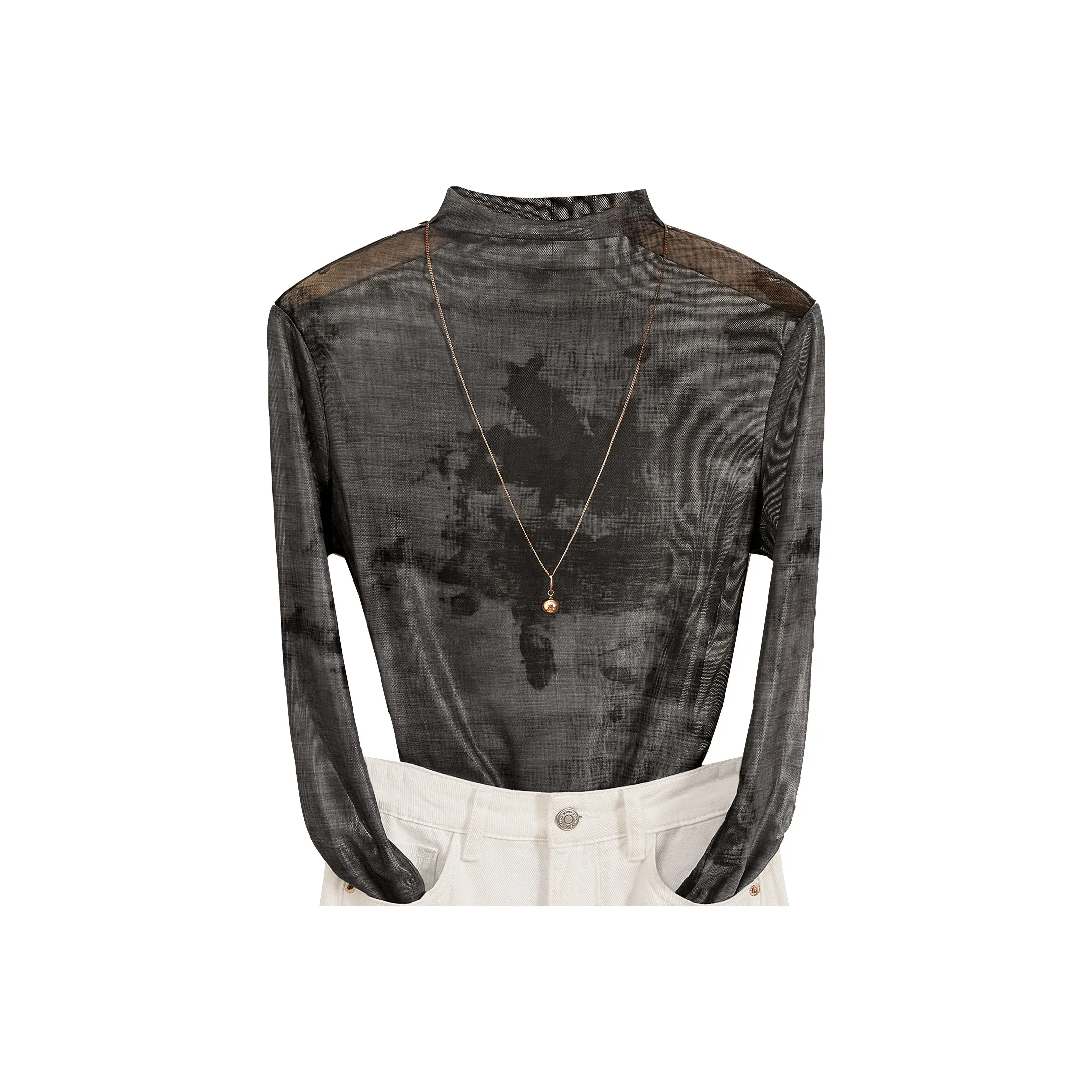 TOUCH Ink Серый Женские T-рубашки