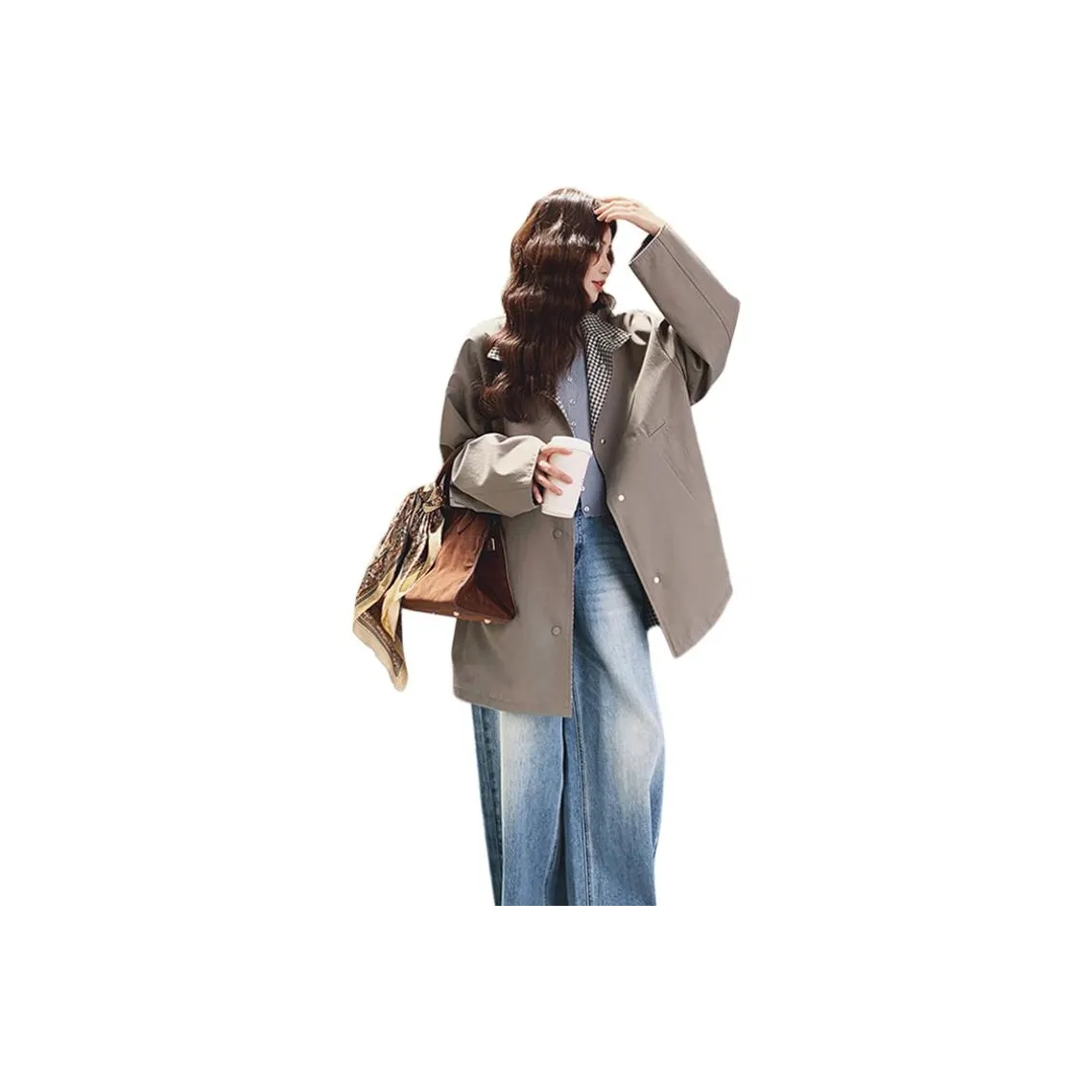 MEXICAN Хаки Унисекс Тренч