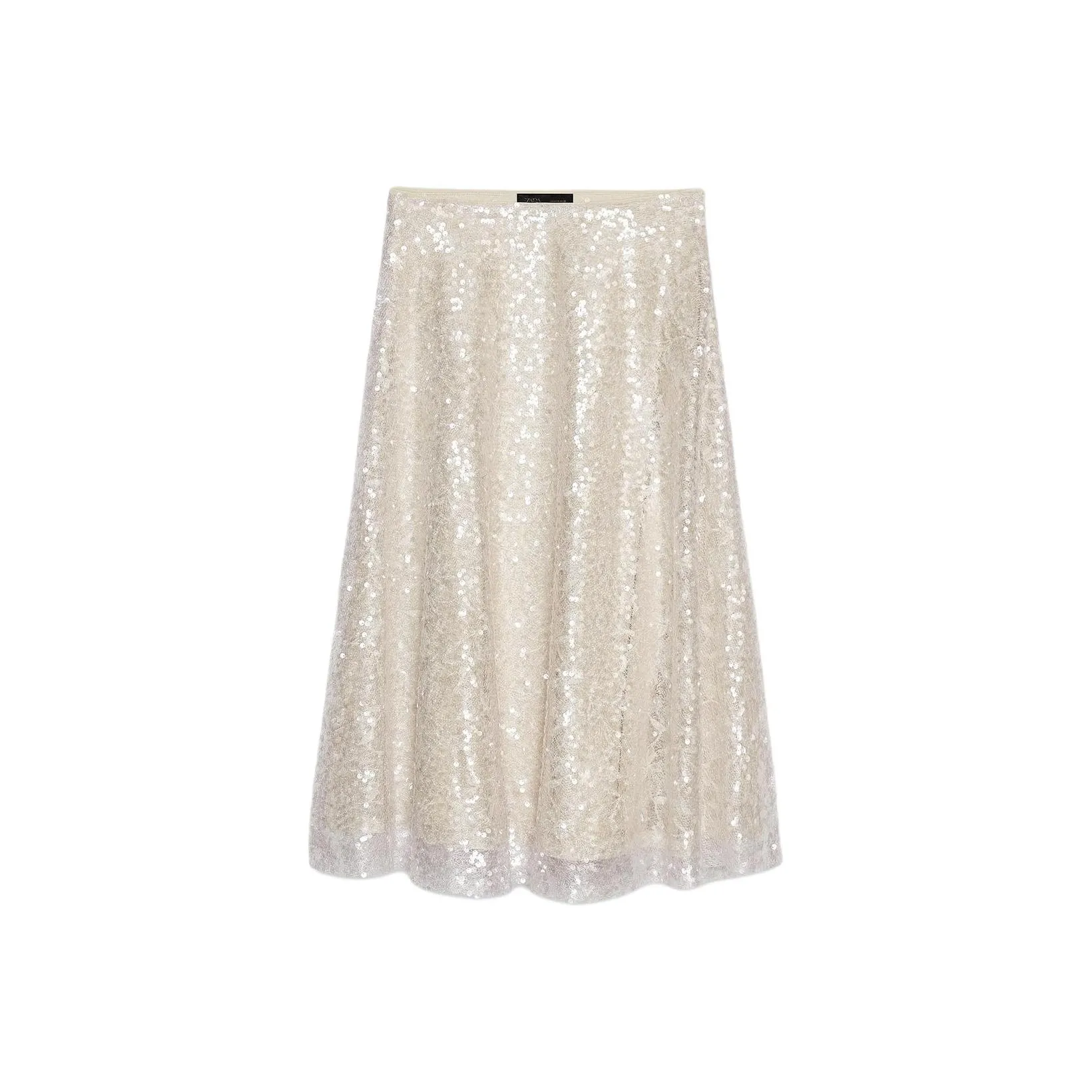 ZARA Светло-розовый Женская Повседневная Длинная Юбка