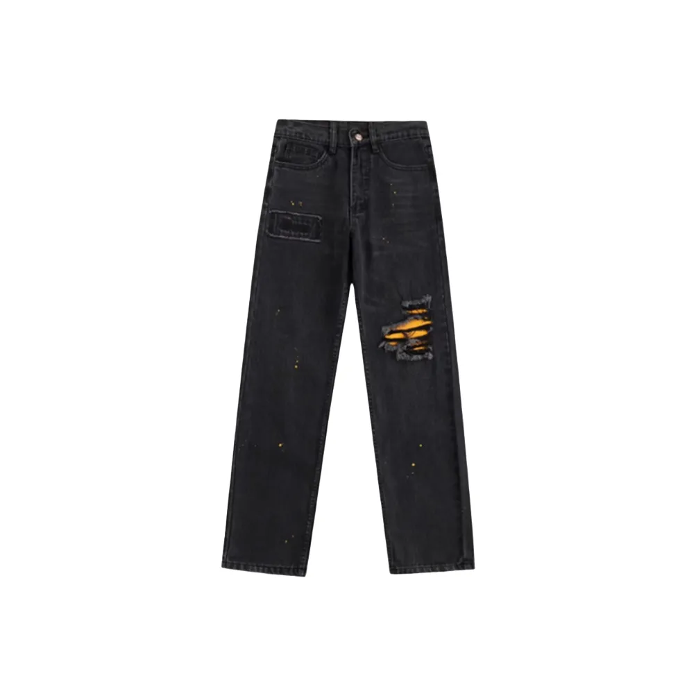 CAT'S PAW Черный Унисекс Джинсы