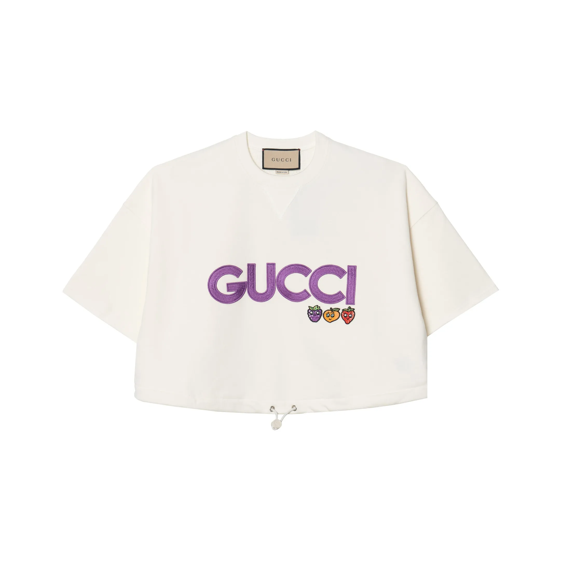 GUCCI SS24 T Рубашка Женская Экрю