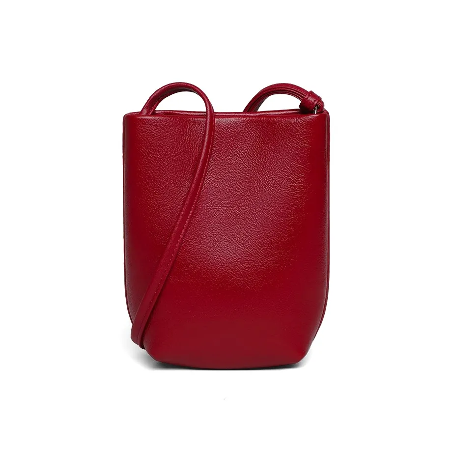 Crtnzo Kroez Сумка через плечо из коровьей кожи стандартная женская красная черная