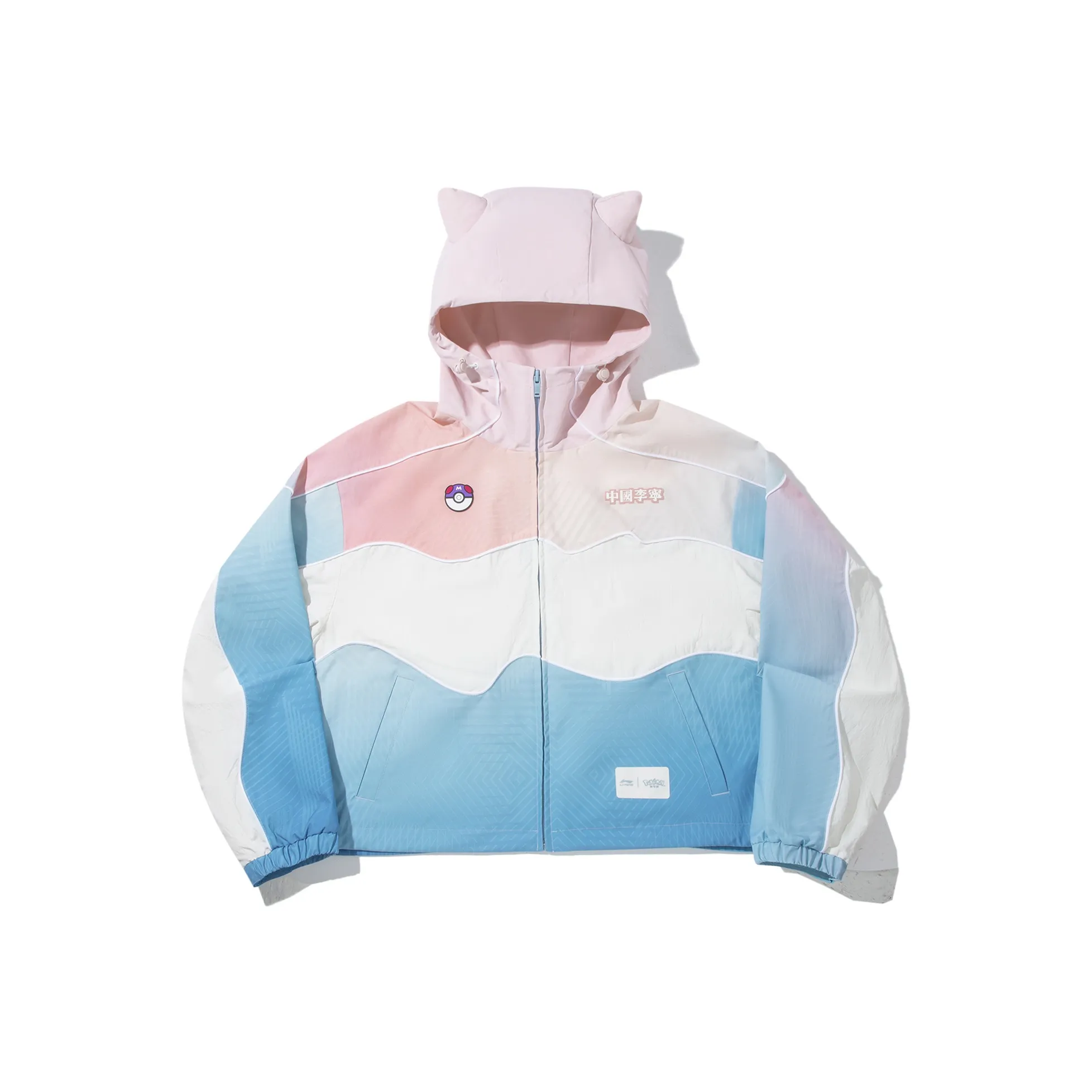 Лайнер Синий Розовый Full С принтом Айвори Женская Куртка