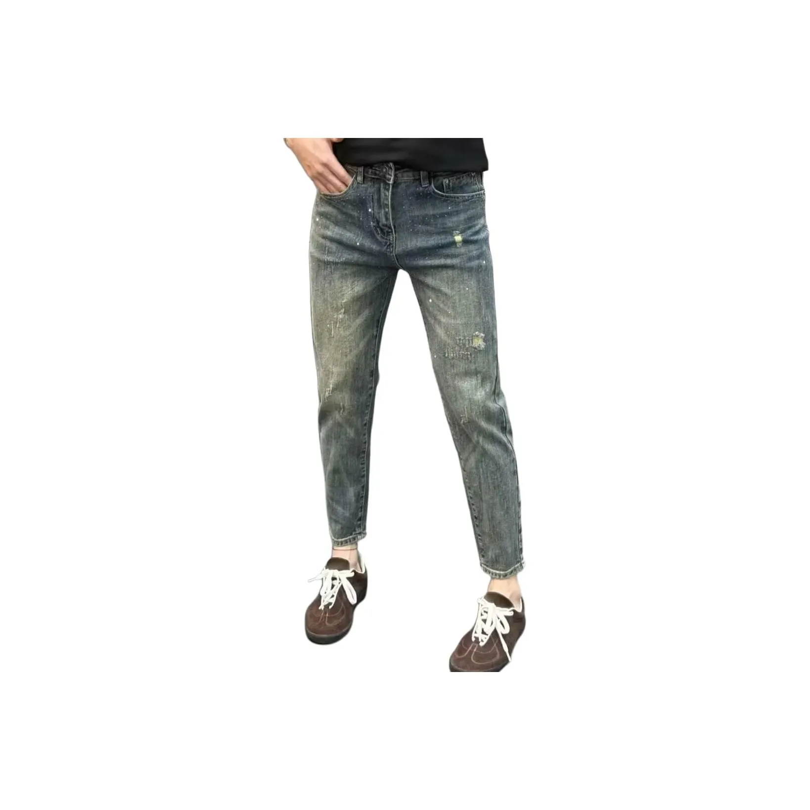 HIPHOPPUNKS Синий Мужской Джинсы