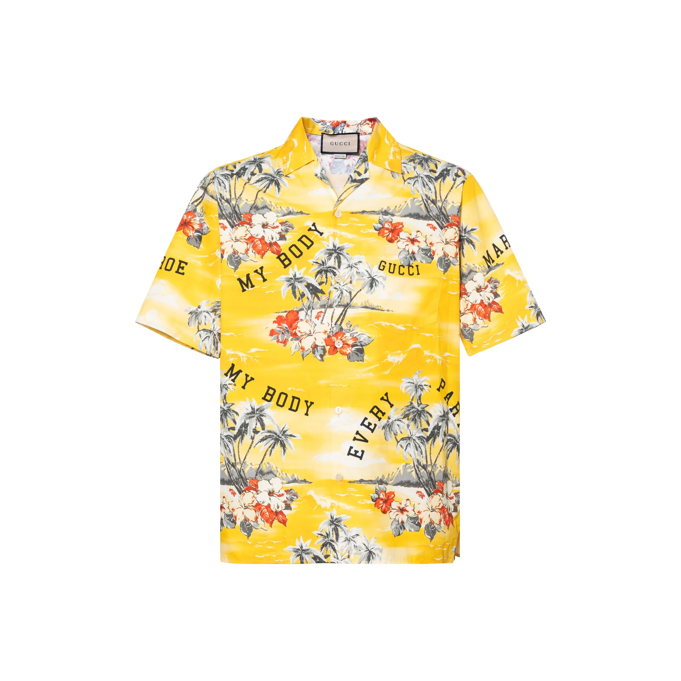 GUCCI Желтые Мужские Рубашки