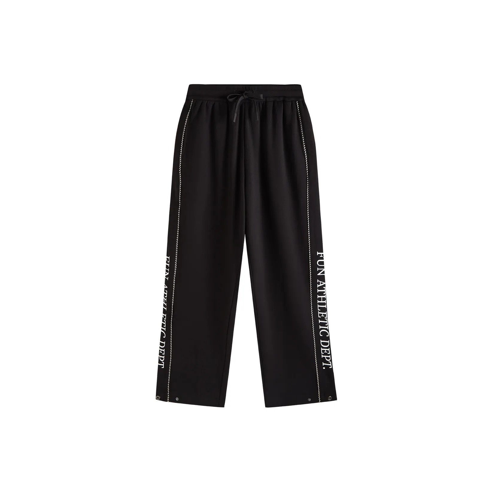 FUN Black Women's Knitted Training Pants FUN Черные Женские Вязаные Спортивные Штаны