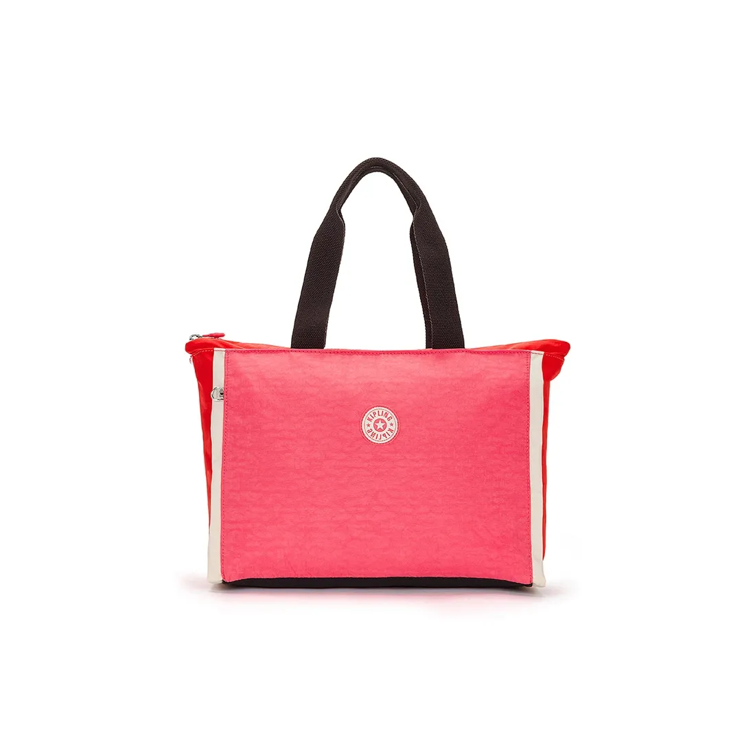 Kipling Полиамидная Нейлоновая Сумка через плечо Средняя Женская Розово-оранжевая