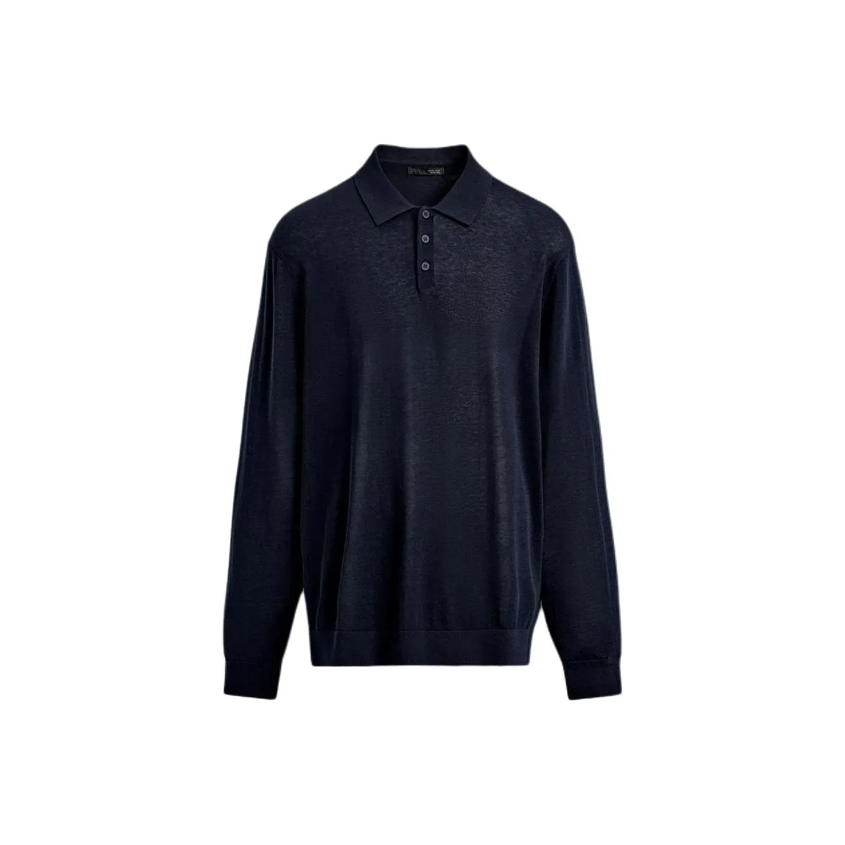 ZARA Морской Синий Мужская Рубашка Поло