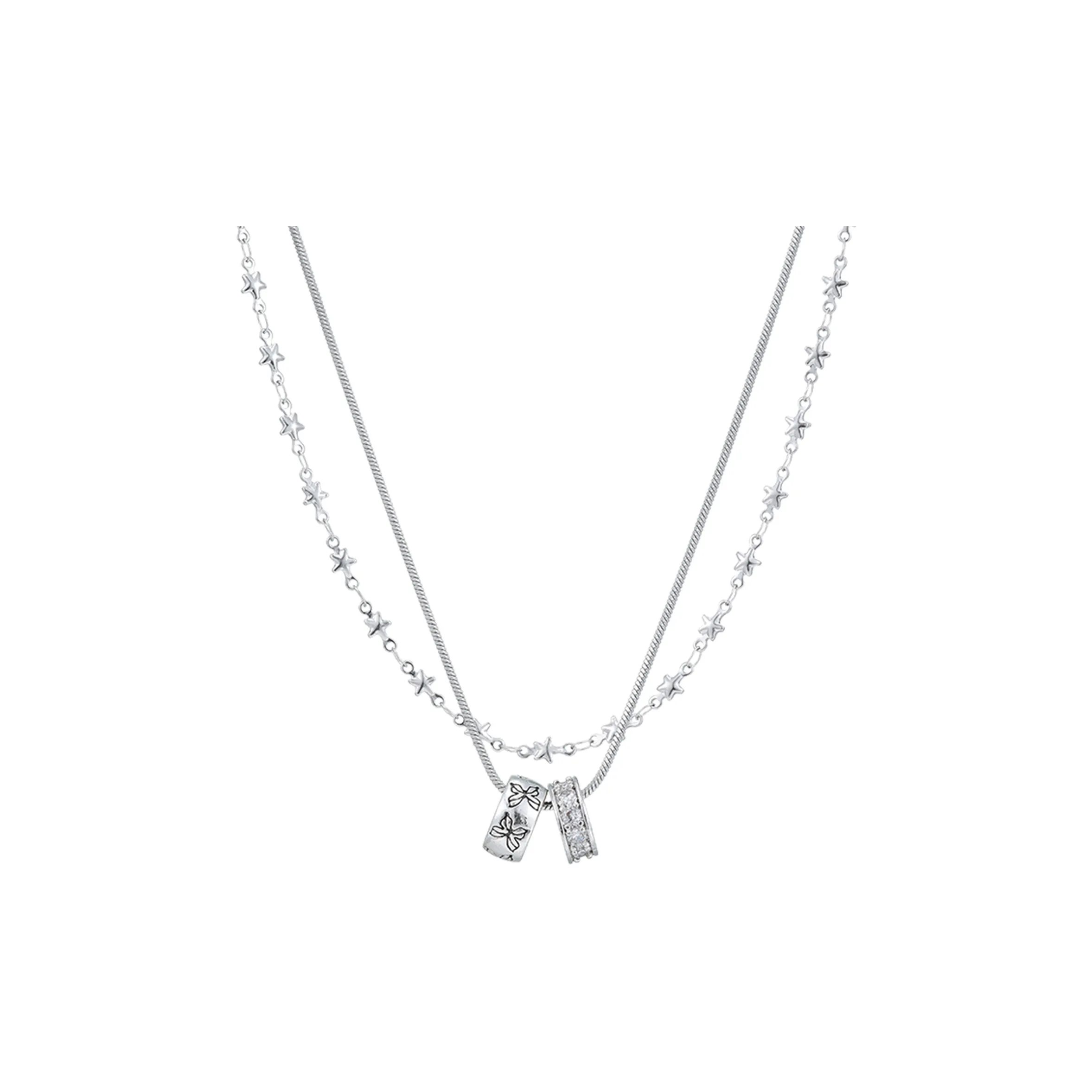 MISS XIA JWY Серебряное покрытие медные ожерелья женские