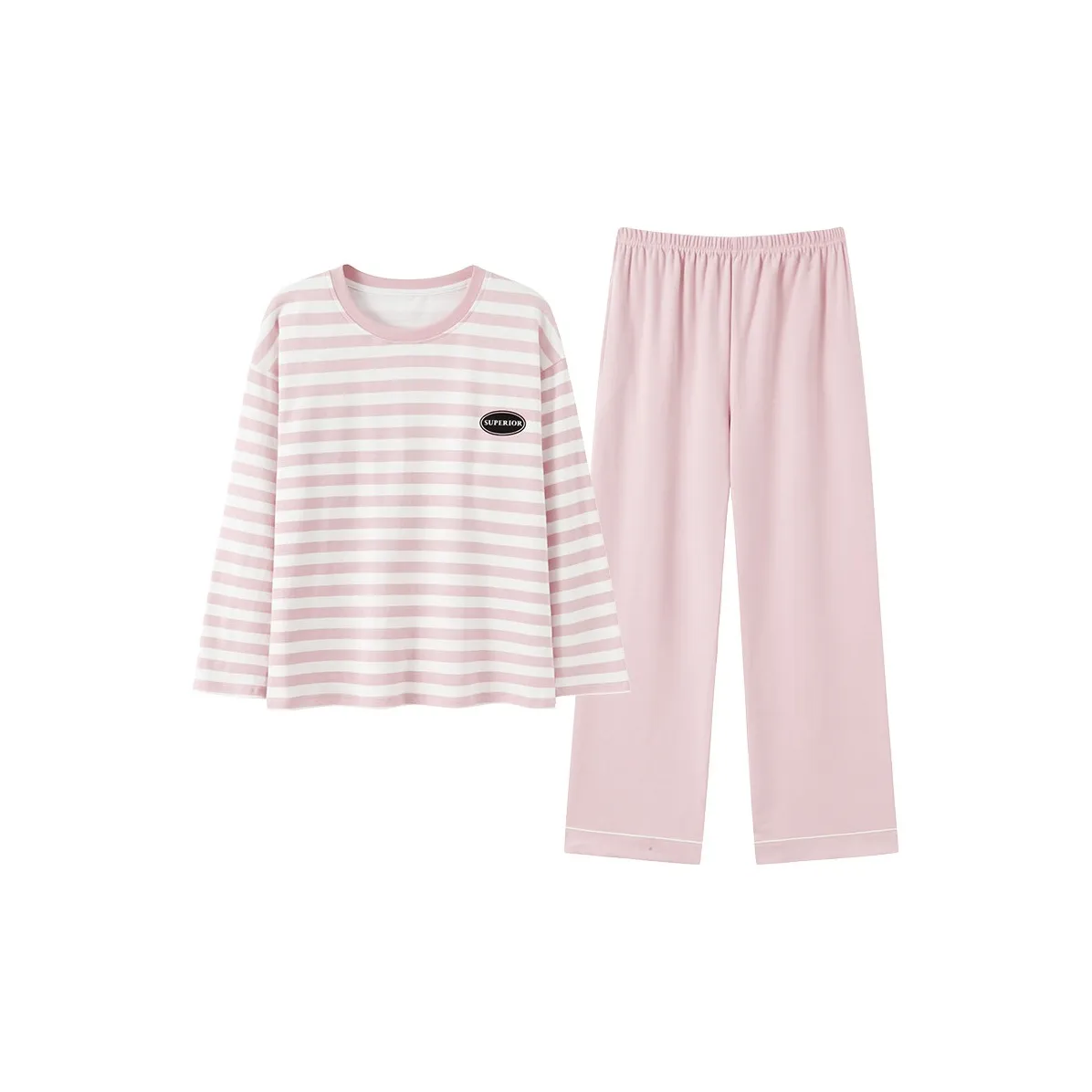 Pretty lady Розовые полосы Женские Пижамные комплекты