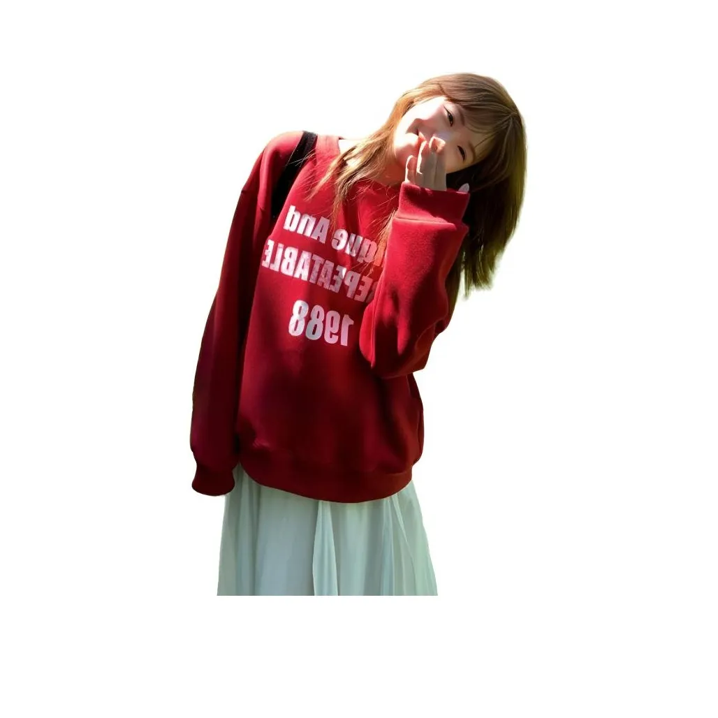 SKYA Красный Женский Свитшот