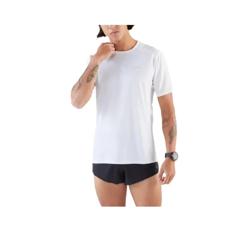 DECATHLON Бег Т-Рубашка Мужская Белая Снежная