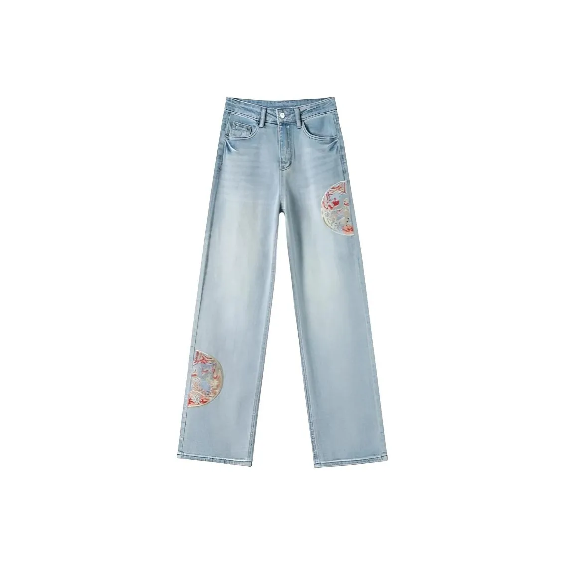 Meter Джинсы прямого кроя Женские Весна-осень Зимний 2025