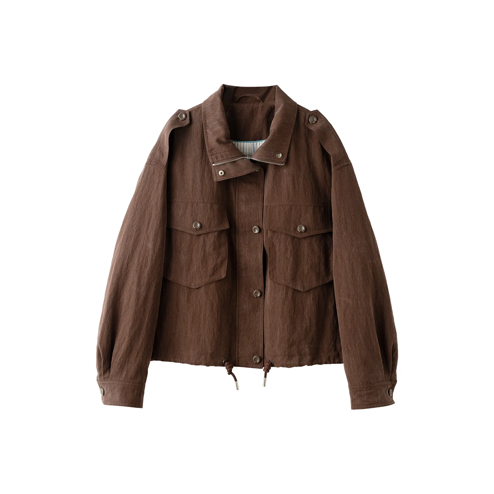 ZHEXI Бордовый Умбра Женские Куртки