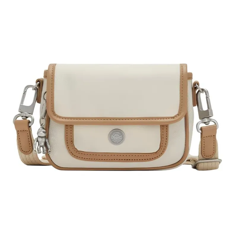 Kipling Полиэстер Сумка через плечо Стандартная Женская Бежевая и КАМЕЛ