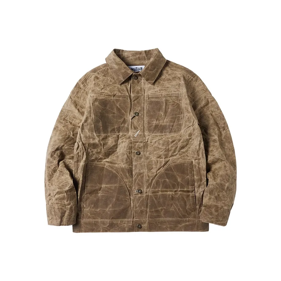 NUCLEAR EXPLOSION Карго-куртка Холст Масляный воск Куртка Мужская