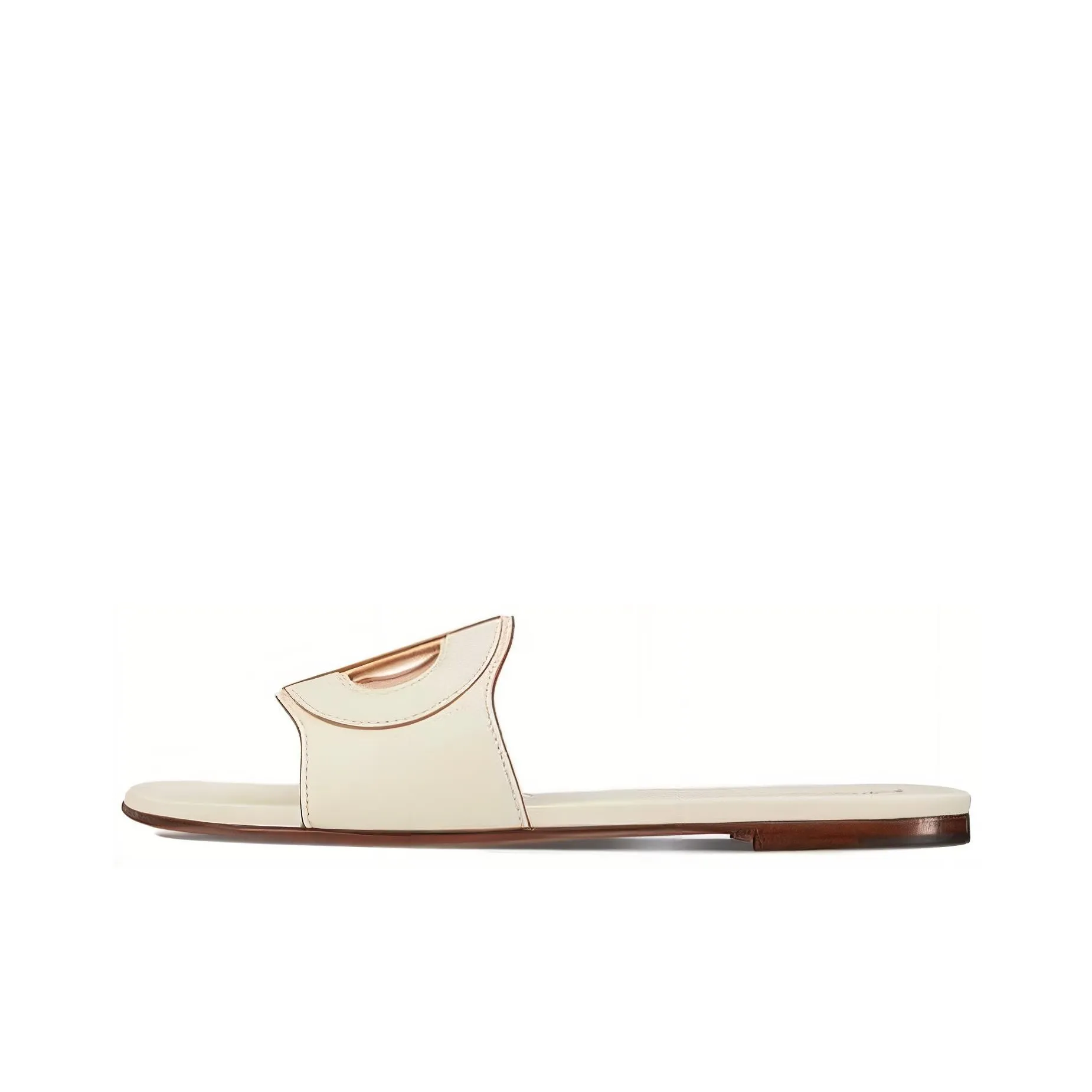 DIOR D-Club Slide Slippers Women's Ecru