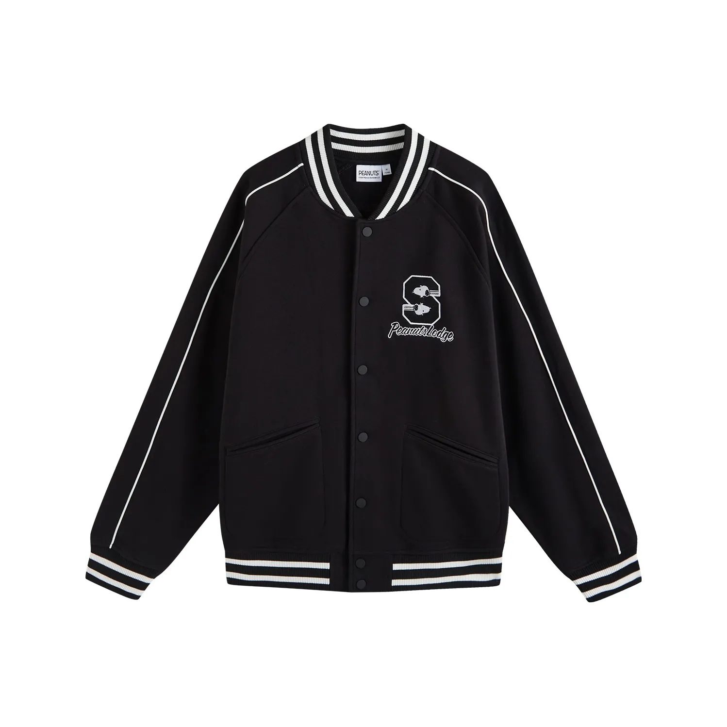 FUN X Snoopy Baseball Jerseys Unisex Black