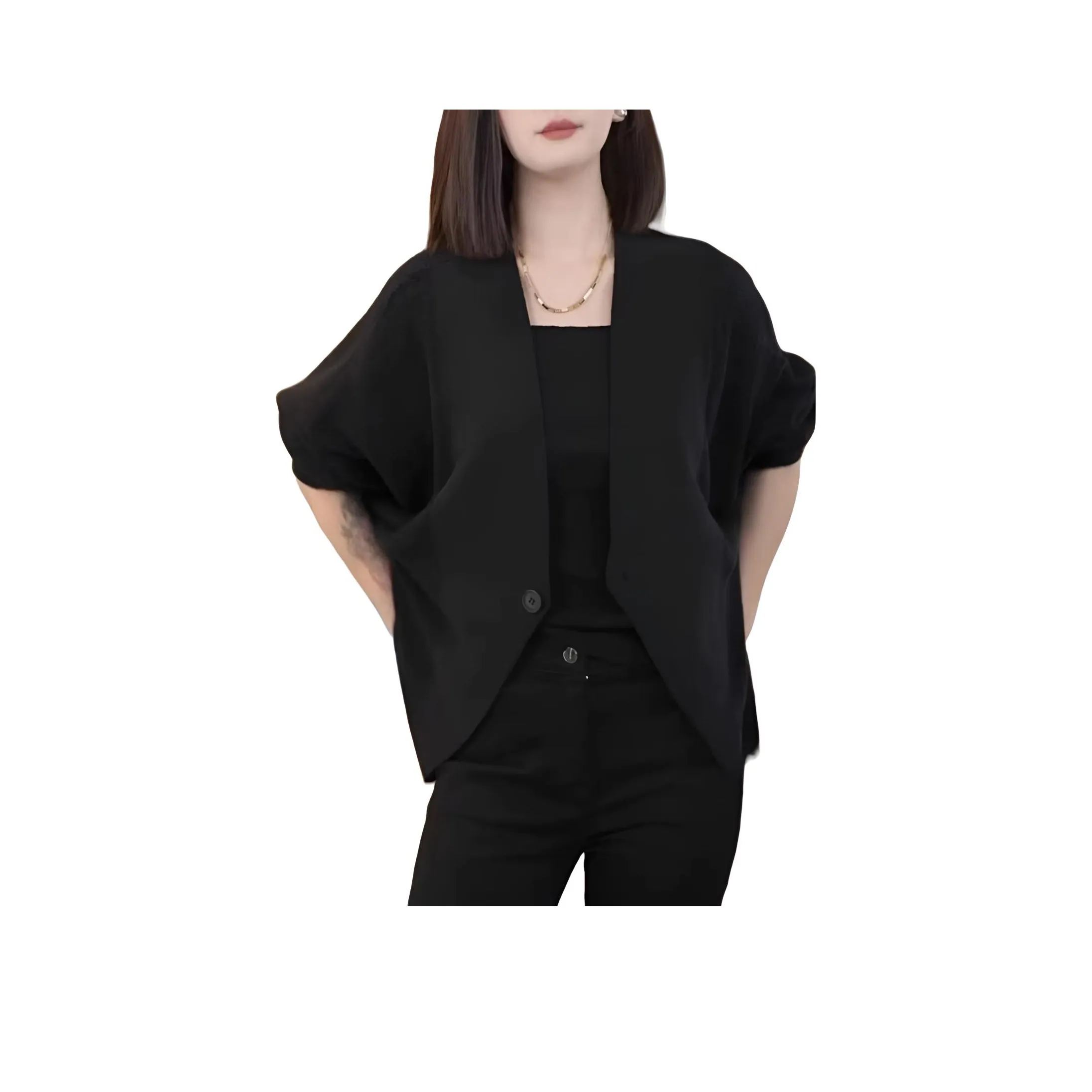 HAPG Черный [Высокое качество] Женский Трикотаж