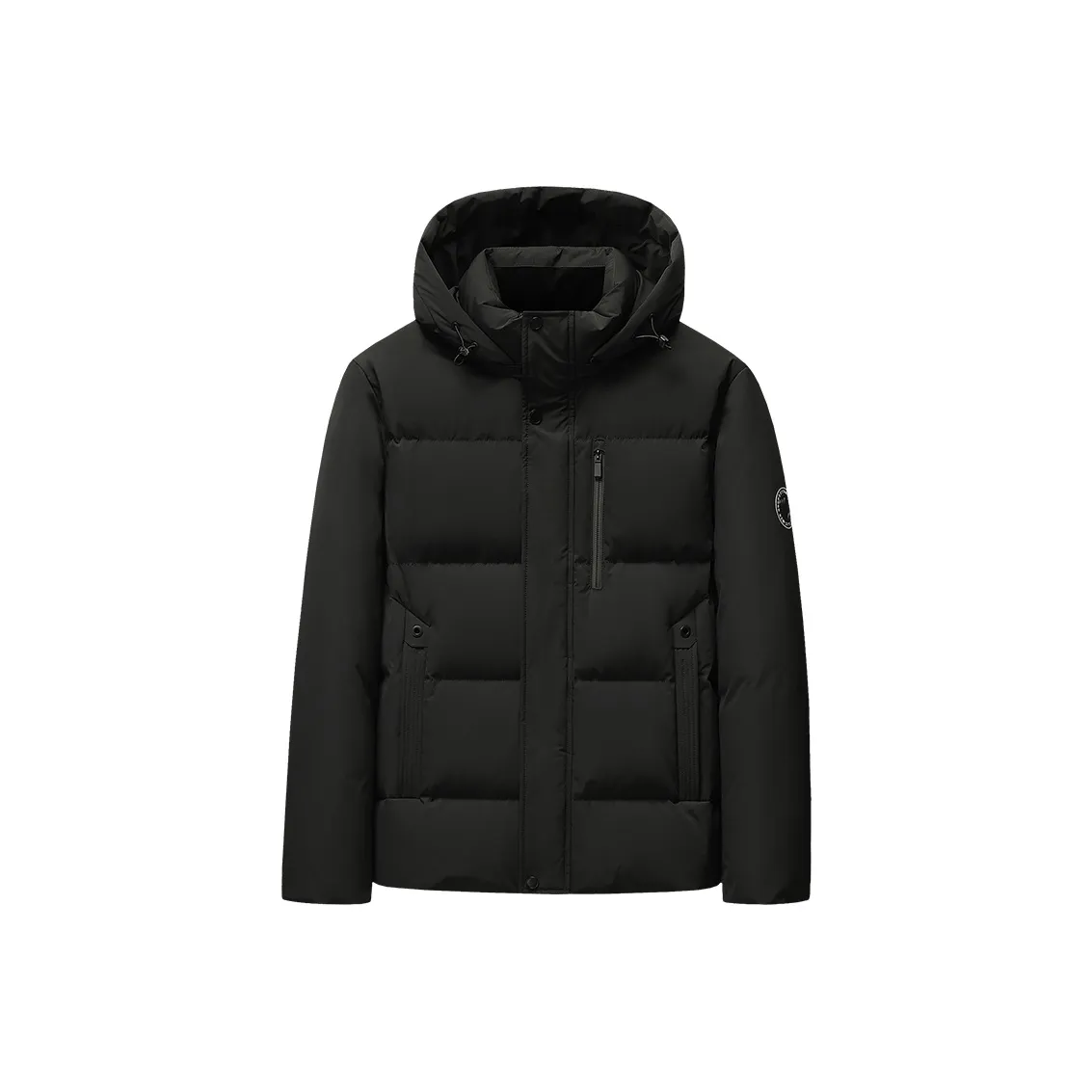 COMBO Зимний Утолщенный Ветрозащитный Устойчивый к холоду Термический Гусиный пух Пальто с капюшоном Укороченный пуховик Мужской