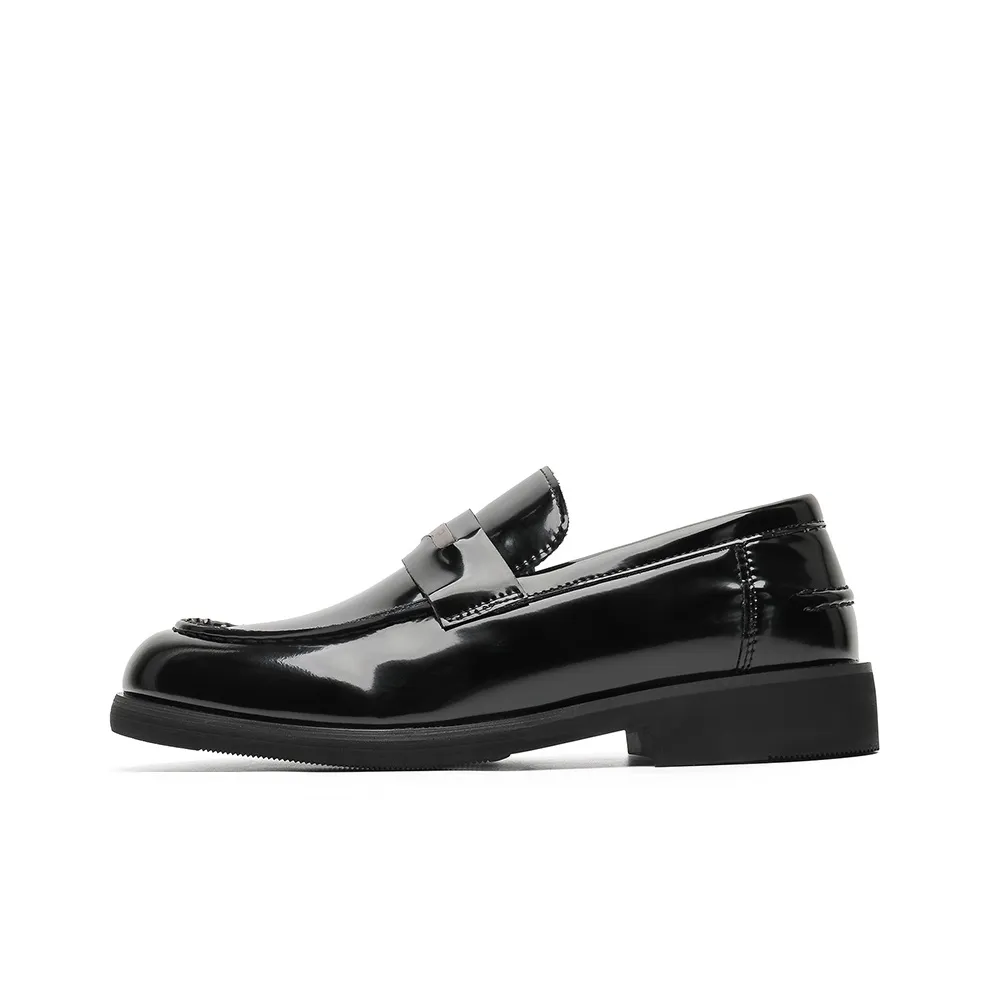 Chi Wolf Лоферы Британский Коммутирование Кожаные туфли Унисекс