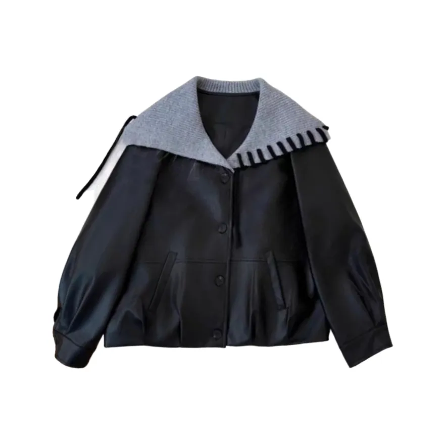 GORGEOUSIDEA Кожа Куртка Женская