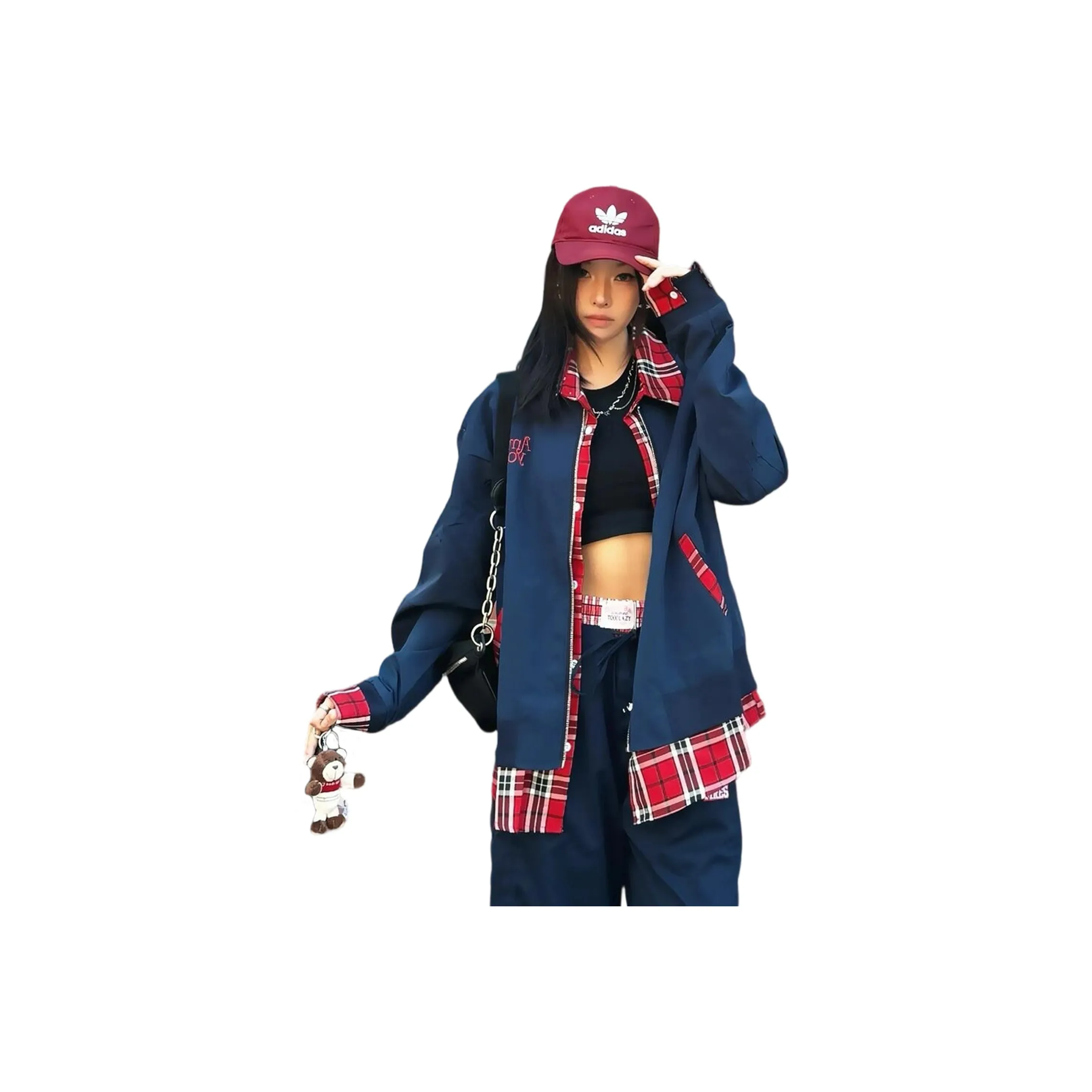 PISYPOX Красная клетка Унисекс Куртки