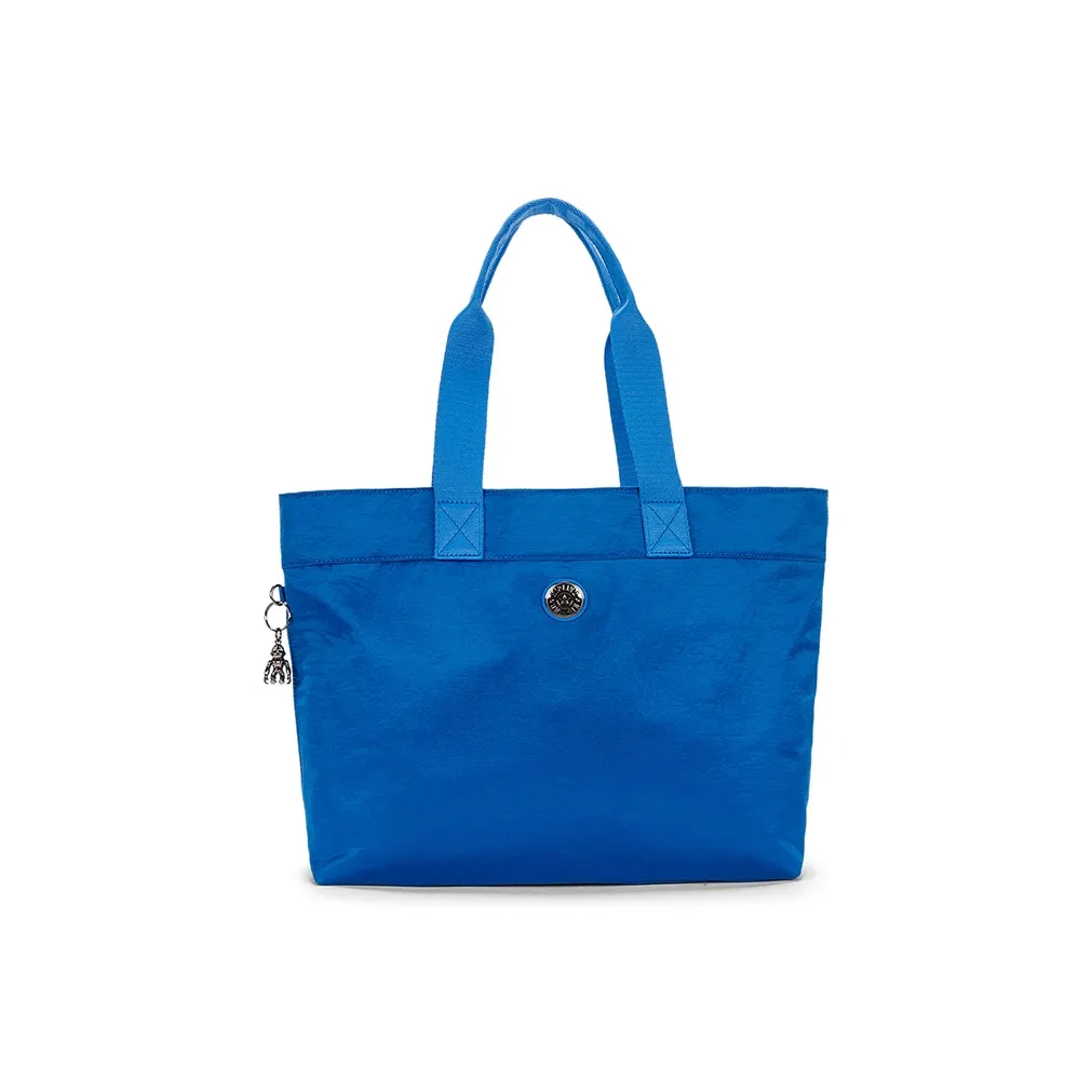 Kipling Полиамид Сумка Тоут Средняя Женская Сатиновый Синий