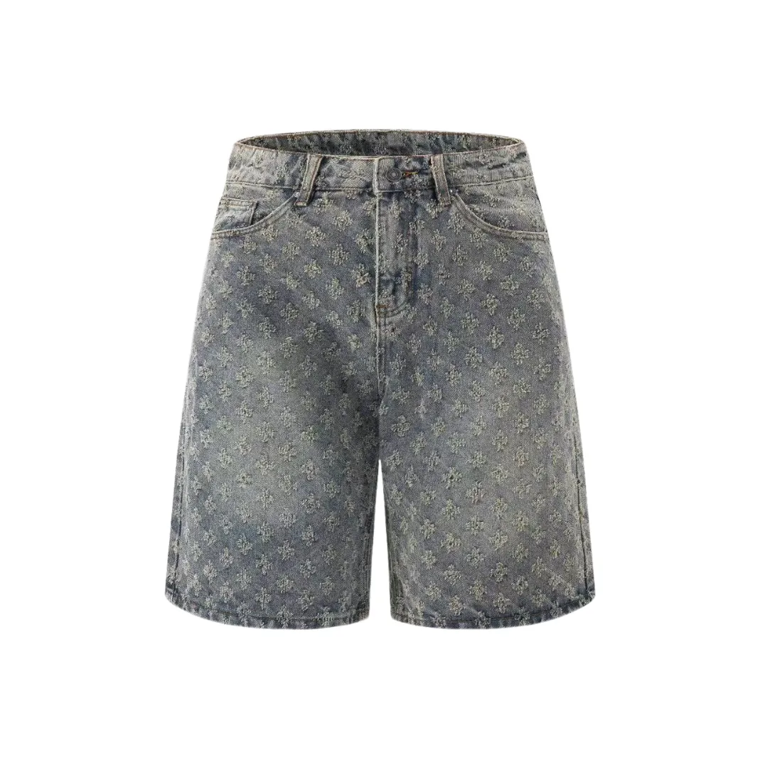 Bubble Trap Рваные джинсовые шорты Мужские джинсовые шорты