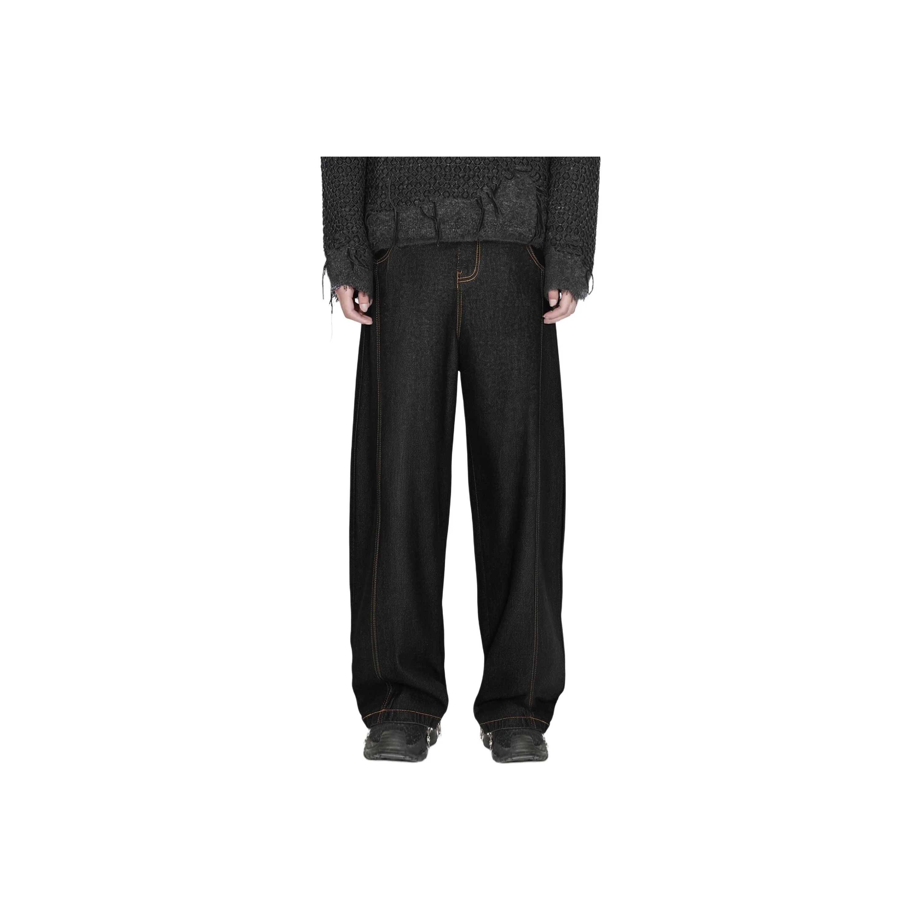 DOUBLE STAR 88 Черный Унисекс Джинсы