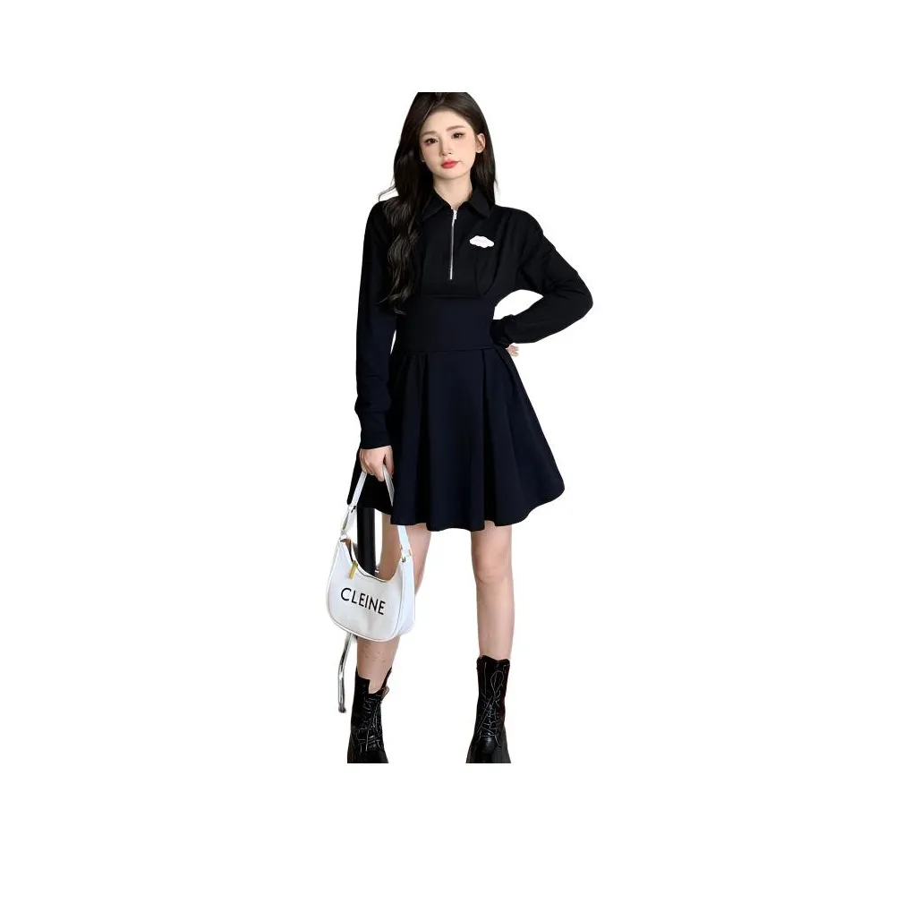 ZUKIZUKI Длинное платье с длинными рукавами женское