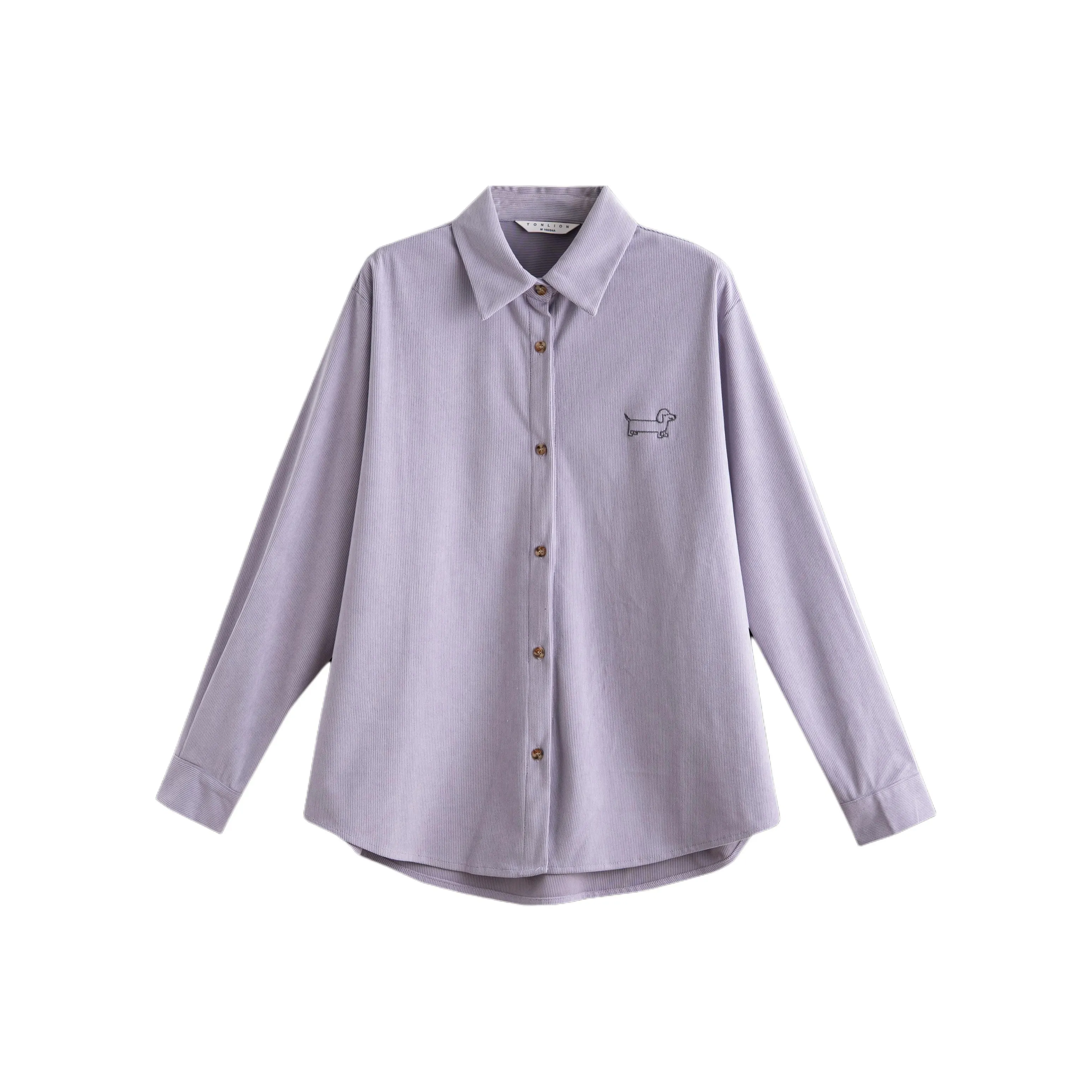 Tonlion Розово-фиолетовые Женские Рубашки
